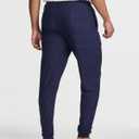 Real Essentials 3 Pack: Men's Soft Lounge Sleep Joggers - Pajama Pants Drawstring & Pockets (Available in Big & Tall) (L)