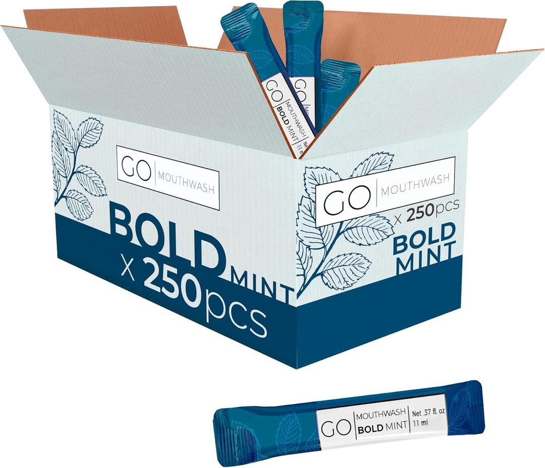 Bold Mint Bulk Mouthwash Packets (1000 Packets)