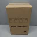 Black Bathroom Light Fixtures, 4-Light Modern Vanity Light Over Mirror, Wall Sconces with Milky White Frosted Glass Shades, E26 Socket (Bulbs Not Included)