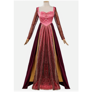 Adults Costume Dress Sisters Witch Cosplay Long Dress Women for Halloween Party, M