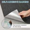 Peel and Stick Carpet Tiles 24x24 Inch, 20 Tiles Large Self Adhesive Carpet Squares, 4.5mm Thick Waterproof Stick On Floor Tiles for Basement, Classroom, Easy DIY Flooring, Dark Gray