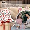 Coquette Christmas Bow Pillow Covers 18x18 Set of 2, Coquette Christmas Decor, Preppy Girly Xmas Winter Holiday Decorative Throw Pillow Covers for Girls Bedroom Living Room Home (Color 15)