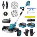 21000RPM Electric Weed Wacker Cordless-8000mAh, 1000W Weed Eater with Wheel