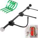 Garland Hanger for Front Door , Adjustable Fits 18"- 82" Door Widths , Heavy-Duty Christmas Halloween Decoration Holder for Wreaths, Lights & More , No Screws, Drilling, No Damage Door(18-82)