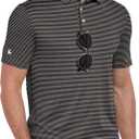 ZITY Mens Print Polo Shirts Short Sleeve Moisture Wicking Shirts for Men Golf Tennis Daily Casual Collared T-Shirt (Medium)