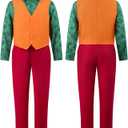 Spooktacular Creations Scary Clown Costume Men, Killer Clown Costume, Creepy Halloween Costumes for Men 2025 (XL)