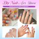 2 x 12 Colors Nail Art Pens Set, 3D 0.5MM Nail Polish Pens, DIY Nail Markers, Quick Drying Long Lasting Paint Graffiti Point Dotting Liner Pen Tools for Home & Salon