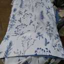 Nanko Blue Floral Comforter Set King Size 3 Pcs, White Flower Leaf Printed Pattern Spring Soft Microfiber Alternative Duvet, Vintage Farmhouse Lightweight Bedding Set Bed in a Bag for Women Men 104x90