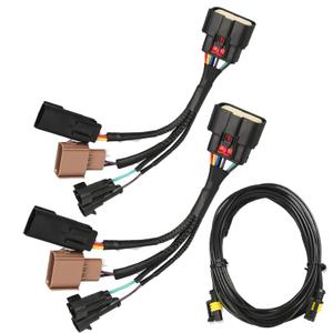 Halogen to LED Headlight Adapter Conversion Wiring Harness Compatible with Ford F-250 F-350 Super Duty Truck Standard/Extended/Crew Cab 2023-2024(Not Fits Aftermarket)