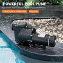 Garvee Swimming Pool Pump 1100W/270W 1.5HP/0.36HP Dual Speed 220V Pumps with Strainer Basket for Above-Ground/In-ground, 6000 GPH Max. Flow
