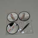 Macaki 10X/20X/30X Magnifying Mirror with Suction Cups and Tweezers Set, 3.5 inches Travel Magnified Makeup Mirror, Black, 3PCS