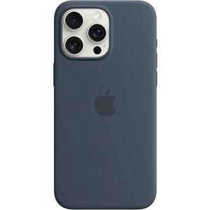 Apple iPhone 15 Pro Max Silicone Case with MagSafe - Storm Blue
