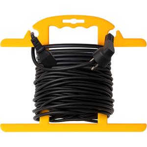 Ripeng 1 Pc ABS Heavy Duty Extension Cord Storage Reel, Portable Christmas Light Storage Cord Organizer, Portable Hose Organizer Wrap-holds 100 Feet, H-shape Reel (Yellow)