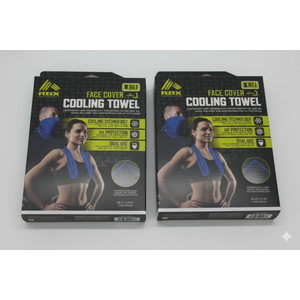 RBX LIVE LIFE ACTIVE Face Cover and Cooling Towel 39.3x11.8 in, 2 pack