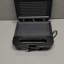 OVENTE Electric Panini Press Grill with Nonstick Plates, LED Indicator Lights, Thermostat Control, Cool Touch Handle, Compact Sandwich Maker Perfect for Cooking Breakfast, Snacks & More, Black GP0401B