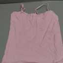 SUUKSESS Women Double Line Square Neck Tank Top Summer Y2K Going Out Basic Cami Shirt (Pink, S)