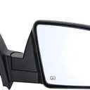 ZPOASTS Towing Mirror Replacement Fit for 07-16 TOYOTA TUNDRA Powered,W/Heated,Black RIGHT SIDE, Standard