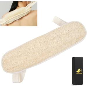 Natural Loofah Back Scrubber Long loofa for Shower Bath with Handles, Exfoliating Luffa Body Sponges Back Scrub Exfoliator for Dead Skin Remover Body Exfoliation Back Washer for Men Women, 40 Inch