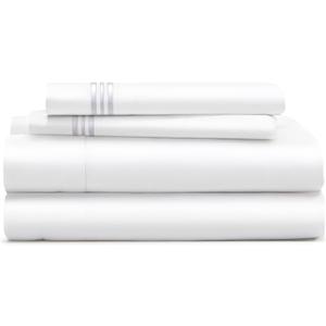 Cosy House Collection Everyday 1500 Series Bed Sheet Set - Ultra Soft & Cool Hotel Luxury Bedding - Deep Pocket - Wrinkle, Stain and Fade Resistant - 4 Piece Set (Queen, Bright White)