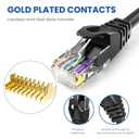Cat 6 Ethernet Cable 100 ft, 10Gbps High Speed Ethernet Cable, Internet Cable Outdoor&Indoor, Rj45 Cat6 Cable Long Ethernet Cable for Computer, Router, Modem, PS4/5, Xbox, Gaming - White