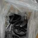 ROSONG Collapsible Wagon Cart with Wheels Foldable - Folding Utility Heavy Duty Wagons Carts for Grocery Sports Garden Shopping Camping Wheelbarrows (Black, 120L)