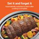 Hamilton Beach 7 Quart Programmable Slow Cooker With Flexible Easy Programming, 5 Cooking Times, Dishwasher-Safe Crock & Lid, Silver (33473)
