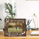 Cat Dog Memorial 4x6 Picture Frame, Bereavement Sympathy Gifts for Loss of Loss of Dog Cat Photo Frame, Pet Loss Gifts, Pet Memorial Wooden Photo Picture Frames 184XW-XK-goodbye