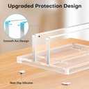 OMOTON Vertical Laptop Stand for Desk, Acrylic Laptop Holder Desktop Clear Adjustable Dock for MacBook Pro Air, HP, All Gaming Laptops up to 17 (Clear, Single Slot)
