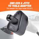 CCS1 to TSL Adapter, Max 250KW 200A CCS to TSL Charger Adapter, Portable TSL Supercharger for Home-Outdoor,CCS Charger Adapter with Portable Case, Fit for TSL Model 3, Y, S, X