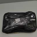 OCHEAL Clear Makeup Bag, Double Layer Cosmetic Bag, Large Capacity Minimalist Cosmetic Case for Women Travel Beauty Essentials, Multiple Compartments Makeup Case Organizer Zipper Pouch -Clear