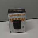 1000W PTC Ceramic Small Space Heaters with Overheating & Tip-Over Protection, Portable Electric Mini Heater Fast Quiet Heating for Office Bedroom Desk