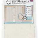 Zenna Home Easy Hang Curtain Panel - 40" x 63" (Ivory Leaf Embossed)