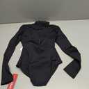 Capezio Girls' Big Team Basic Long Sleeve Turtleneck Leotard w/Snaps, Black, Large