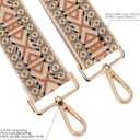 2 x Wide Purse Strap Replacement Crossbody Shoulder Bag Strap Adjustable Handbag Strap Replacement Belts Gold Hardware