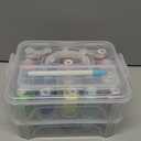 New brothread 40 Colors Compatible with Brother 500m Each Embroidery Machine Thread with Clear Plastic Storage Box for Embroidery Sewing Machine