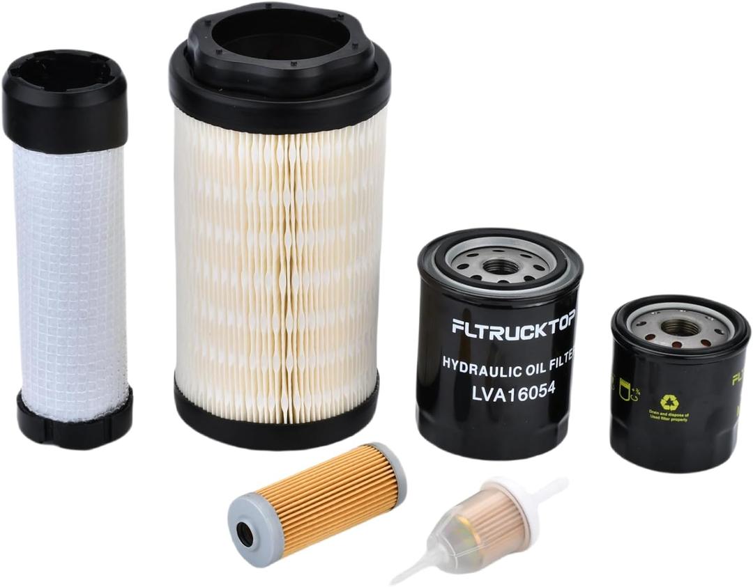 Maintenance Filter Kit Compatible with John Deere 1025R 1023E 1026R 2025R 2026R Replace LVU34503 LVU34504 AM116304 LVA16054 M806418 MIU804763
