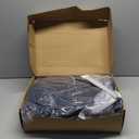 Men's Extra Long Fleece Puffer Jacket Outerwear Winter Coats Hooded Parka Warm Water-resistant Cold Weather (Large, Navy)