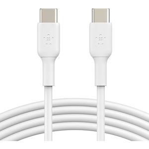 Belkin USB-C to USB-C Fast Charging Cable (1M/3.3ft) for iPhone 16, iPhone 16 Pro, iPhone 16 Pro Max, iPhone 16 Plus, Galaxy S25, S24, Note, Pixel, iPad Pro, Nintendo Switch 2, Carplay & More - White 2 Pask