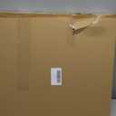 Modern Walnut Marble Dial Wall Clock, Large Wood Metal Frame Silent Non Ticking Wall Clocks for Living Room, Bedroom Decoration, Contemporary Home Wall Decor Gift Idea, 22 in