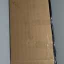 1 Set Christmas Corrugated Fireplace 35.5 x 29 x 8 Inch Cardboard Fireplace with 3D Fire Flame Prop 3D Life Size Cardboard Cutout Standup for Christmas Party Decorations (Black)