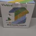 Bird Feeder with Camera Solar Powered - Smart Bird Feeder Camera 2K HD Live Stream, 5MP Photos, AI Identification for Backyard, 2.4Lb Large Capacity, Gifts for Mom Dad, Blue