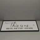 YPY This Is Us Family Wall Decor Sign for Living Room, Farmhouse Home Decor Wall Entryway Quotes Bedroom Decorative Plaques Art 32'' x 12''