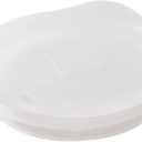 Reusable Coffee Cup Silicone Lid  Fits Most Tumblers, Water Bottles, & Ceramic Coffee Mugs Between 3"-3"  Dishwasher-Safe Travel Mug Lid that is the perfect Holiday Gift (Medium - Clear)