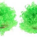 Green Wig Women Party Performance Wig Curly Hair Accessory for Celebration