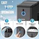 INOVIVA Nugget Ice Makers Countertop – 6 Mins Fast Ice Production, FLASHCHILL™, 26.5 LBS/Day, Self-Cleaning, Compact Portable Design, Ideal for Home, Office & Parties