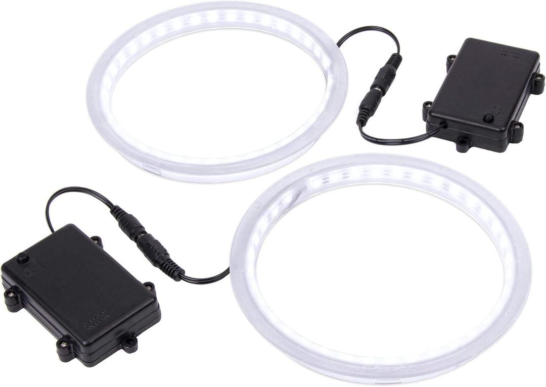GoSports Cornhole Light Up LED Ring Kit 2pc Set - Red, White or Blue - Compatible with All Cornhole Games