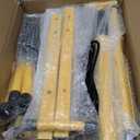 LED Work Lights with Stand: 3 Head Adjustable Work Light with Individual Switch, IP66 Waterproof Foldable Outdoor Tripod Light for Job Site Construction Lighting, Tool Gifts for Men