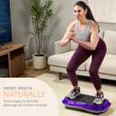Lifepro Waver Vibration Plate Exercise Machine High-Intensity Vibration Plate for Lymphatic Drainage Full-Body Workout Vibrating Platform with Loop Bands Fitness Equipment for Strength & Toning