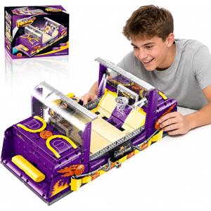 Basketball Shooting Game Console Building Block Set, DIY Basketball Street Game Hall Machine for Families with Music & Moving Hoop,Light, Fun Gifts for Teenagers and Adults 2036PCS