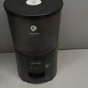 PETULTRA Automatic Cat Feeder: 4L Timed Cats Food Dispenser Programmable 1-6 Meal for Cat and Small Medium Dog- Auto Pet Feeder Easy to Set Up Dual Power Supply with Desiccant Bag| Detachable Washable (Black+Stainless Steel)